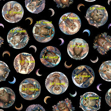 Load image into Gallery viewer, Mystic Owls by QT Fabrics, Owl Toss Cream 30036 E, by the yard