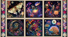 Load image into Gallery viewer, NIGHT GARDEN DIGITAL from Blank Quilting, Garden Critters Blocks 3548-79, Panel,  Little Turtle Cottage