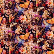 Load image into Gallery viewer, NIGHT GARDEN DIGITAL from Blank Quilting, Flowers & Butterflies 3555-22,  Little Turtle Cottage