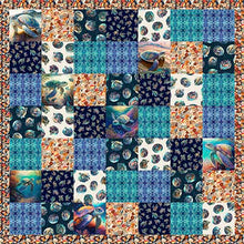 Load image into Gallery viewer, Endless Blues by QT Fabrics Free Pattern, Little Turtle Cottage
