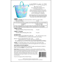 Load image into Gallery viewer, Happy Hauler Tote Bag Pattern AT640