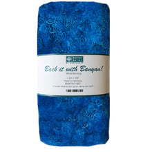 Load image into Gallery viewer, Back It With Banyan Wide Back Bundles, Sapphire 3yds x 108" Batik, Little Turtle Cottage