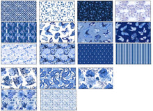 Load image into Gallery viewer, Blank Quilting Blue Jubilee, 2-1/2" x 42" 42pcs Jelly Roll Strips FSTRIPS-BLUEJUBILEE