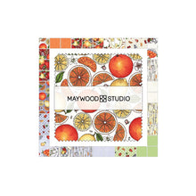 Load image into Gallery viewer, Maywood Studio Fancy Fruit 5" Square Charms MASFANF, 42pcs