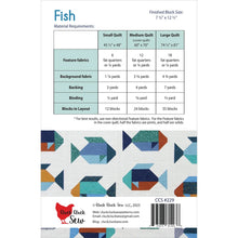 Load image into Gallery viewer, Fish Quilt by Cluck Cluck Sew, Little Turtle Cottage