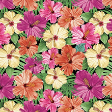 Load image into Gallery viewer, Flock Star from Blank Quilting, Hibiscus Flowers 3801-22, by the yard