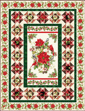 Load image into Gallery viewer, Holly Berry Park by Studio E Stitchery Medallion 7269-99, by the yard