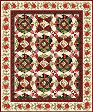 Load image into Gallery viewer, Holly Berry Park by Studio E Damask Mini Red 7272-88, by the yard
