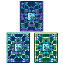 Load image into Gallery viewer, Allure from Northcott, Digital-blue Mountain Lake Pattern, Little Turtle Cottage
