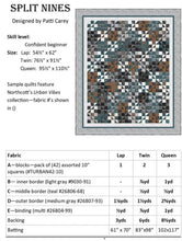 Load image into Gallery viewer, Split Nines by Patti Carey Pattern PC-297 / PTNP043, Little Turtle Cottage