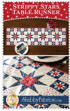 Load image into Gallery viewer, Strippy Stars Table Runner Pattern SF71363, Little Turtle Cottage