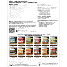 Load image into Gallery viewer, Spooky Pillow Wrap & Cover Laser Kit, The Whole Country Caboodle PW124, Little Turtle Cottage