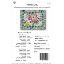 Load image into Gallery viewer, Open Lattice Table Runner &amp; Placemat Pattern TLP1239 - Little Turtle Cottage
