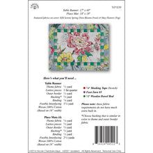Load image into Gallery viewer, Open Lattice Table Runner & Placemat Pattern TLP1239 - Little Turtle Cottage