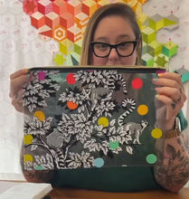 Load image into Gallery viewer, Tula Pink Zip Project Bag, Lemur Me Alone Medium Limited Edition TPMEDBAG2