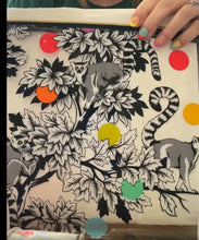 Load image into Gallery viewer, Tula Pink Zip Project Bag, Lemur Me Alone Medium Limited Edition TPMEDBAG2