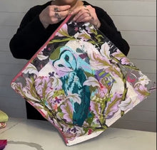 Load image into Gallery viewer, Tula Pink Zip Project Bag, Night Owl X-Large Limited Edition TPXLBAG