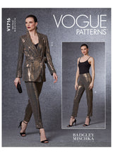 Load image into Gallery viewer, Vogue Pattern V1716 Misses Blazer, Belt & Pants, Little Turtle Cottage