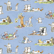 Load image into Gallery viewer, Art Club by Anita Jeram for Clothworks, Little Turtle Cottage