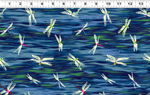 Load image into Gallery viewer, Dragonfly Days from Clothworks, Little Turtle Cottage