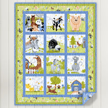 Load image into Gallery viewer, Barnyard Blues by SusyBee® for Clothworks, Little Turtle Cottage