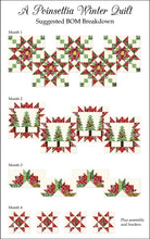 Load image into Gallery viewer, A Poinsettia Winter Quilt Booklet by Jason Yenter, Little Turtle Cottage