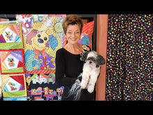 Load and play video in Gallery viewer, Joy Dog, Joyful Toss Black by Loralie Designs® 692-286, by the yard