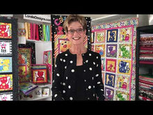 Load and play video in Gallery viewer, Cat Happy, Tossed Happy Cats Black by Loralie Designs® 692-427, by the yard