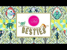 Load and play video in Gallery viewer, Besties by Tula Pink, Hop To It PWTP215.BLUEBELL Metallic, by the yard