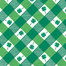 Load image into Gallery viewer, Lucky Gnomes by Kanvas Studio for Benartex Lucky Plaid Kelly Green 12665-43 - Little Turtle Cottage