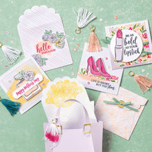 Load image into Gallery viewer, Stampin' Up! Best Dressed Note Cards & Envelopes 3" x 3" 151322