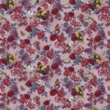 Load image into Gallery viewer, Bones Collection by Studio E Large Floral & Bones Dusty Rose 7113-21, by the yard