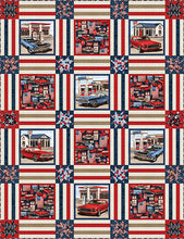 Load image into Gallery viewer, American Muscle by Studio E, Mini Stars Navy 5342-77, by the yard
