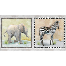 Load image into Gallery viewer, Baby Safari Animals by P&B Panel, 2 Block BSAN-4841-PA - Little Turtle Cottage