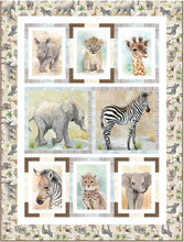 Load image into Gallery viewer, Baby Safari Animals by P&amp;B Panel, 6 Block BSAN-4840-PA - Little Turtle Cottage
