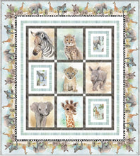 Load image into Gallery viewer, Baby Safari Animals by P&B Panel, 2 Block BSAN-4841-PA, by the Panel