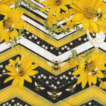 Load image into Gallery viewer, Buzzworthy Border by Kanvas Studio for Benartex Metallic 9973M12 - Little Turtle Cottage