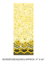 Load image into Gallery viewer, Buzzworthy Border by Kanvas Studio for Benartex Metallic Yellow 9973M33 - Little Turtle Cottage