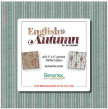 Load image into Gallery viewer, Benartex English Autumn 5" Charm Squares, 42pcs, Little Turtle Cottage