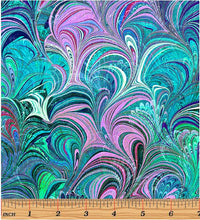 Load image into Gallery viewer, Benartex Poured Color Cosette Teal/Multi 12355-84 Little Turtle Cottage
