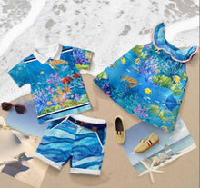 Load image into Gallery viewer, Weekend in Paradise Dolphin Turtle Panel WPAR 4580 PA P&B Textiles - Little Turtle Cottage