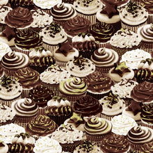 Load image into Gallery viewer, Chocolicious by Kanvas Studio for Benartex, Cupcake Dreams 9851-77, by the yard