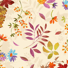 Load image into Gallery viewer, Clothworks Autumn Air Floral Fall Bounty Butter Y3000-59