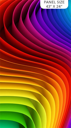 Color Play Rainbow digital Abstract Panel by Northcott DP24914-100 - Little Turtle Cottage