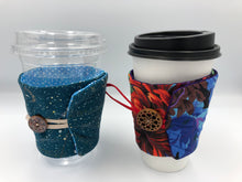 Load image into Gallery viewer, Cottage Cup Cozy, Reversible &amp; Adjustable, Quilted 100% cotton CC0013 - Great Gift !
