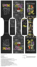 Load image into Gallery viewer, Life Happens Wine Helps by Northcott Wine Tote DP24560-99 - Little Turtle Cottage