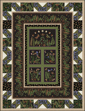 Load image into Gallery viewer, Dark Forest by Studio E Morning Glories 6276-59, by the yard