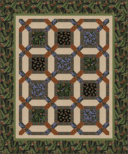 Load image into Gallery viewer, Dark Forest by Studio E Border Stripe 6272-39, by the yard