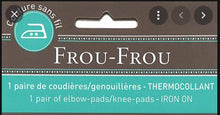 Load image into Gallery viewer, Frou Frou Oval Fusible Elbow-Knee Patch Iron-On Floral 55-1