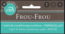Load image into Gallery viewer, Frou Frou Oval Fusible Elbow-Knee Patch Iron-On Checks 59-508
